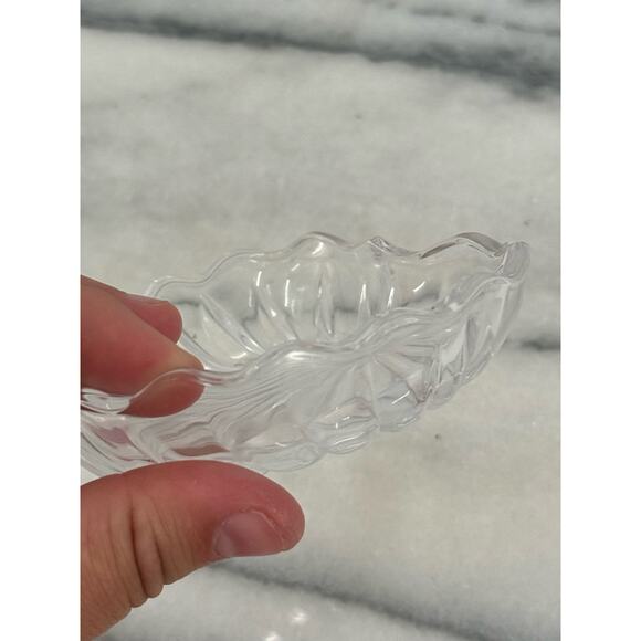Vintage Crystal glass trinket dish - Picture 7 of 10